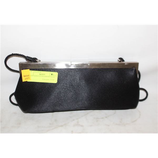 SANTI SATIN CLUTCH WITH STRAP 11"