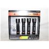 Image 1 : NEW DURACELL 1500 HYBRID LED FLASHLIGHTS 4 PACK