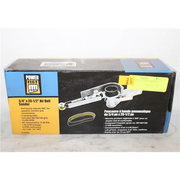 POWERFIST 3/4" X 20.5" AIR BELT SANDER