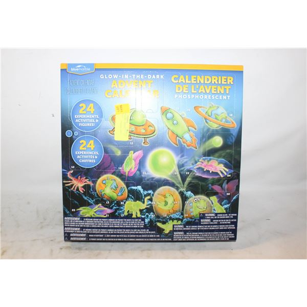 GLOW IN THE DARK ADVENT CALENDAR NEW