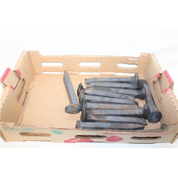 FLAT OF RAILWAY SPIKES