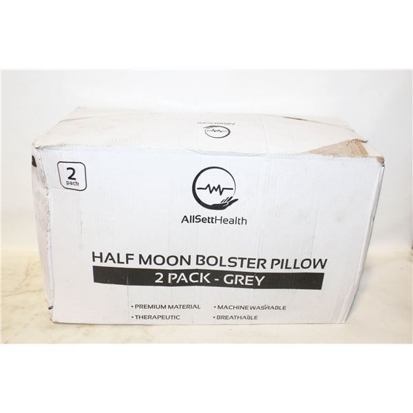2 PACK HALF MOON BOLSTER PILLOW