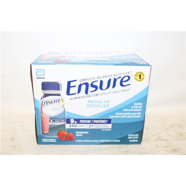 CASES OF ENSURE 6 X 235 ML STRAWBERRY