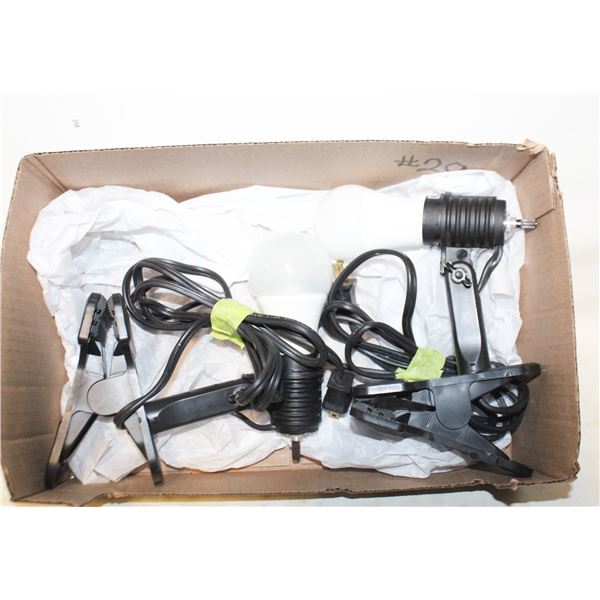 PORTABLE CLIP-ON DISPLAY LIGHTS- SET OF 2