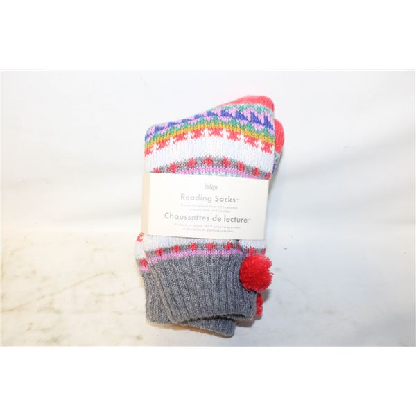 INDIGO WOMENS READING SOCKS- ONE SIZE- NEW