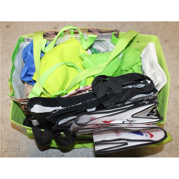 GROCERY REUSABLE BAGS & TOTES- LARGE LOT ASST.