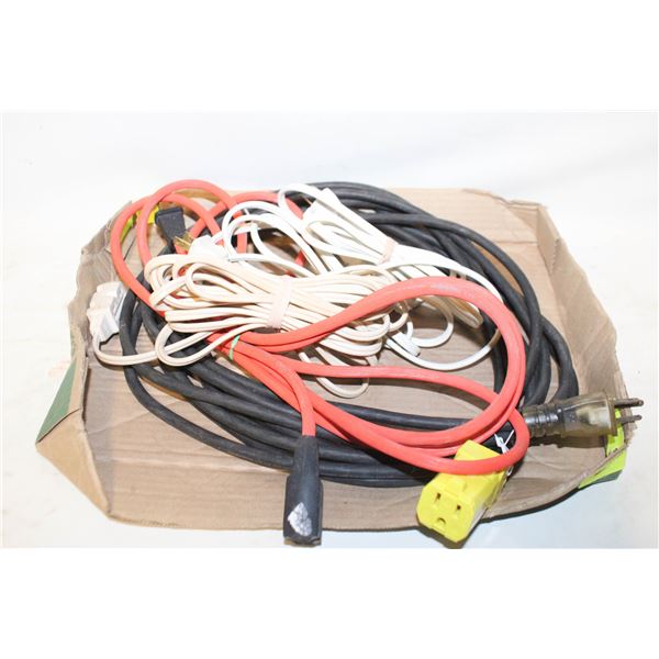 (2) OUTDOOR (3) INDOOR EXTENSION CORDS