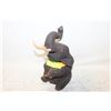 Image 1 : 10" TALL ELEPHANT SCULPTURE WITH REMOVABLE TUSKS