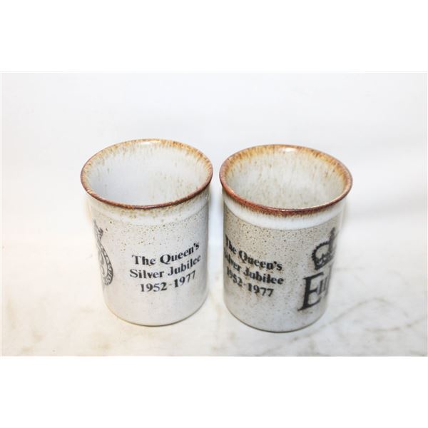 2  X 1977 QUEEN ELIZABETH 2 SILVER JUBILEE DUNOON