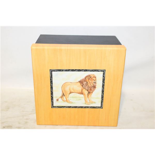 4 BOX/LID LION THEME STORAGE BOX SET