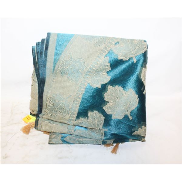 SHEER MAPLE LEAF THEME EMBROIDERED TAPESTRY/