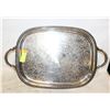 Image 1 : SILVER PLATED SERVING TRAY