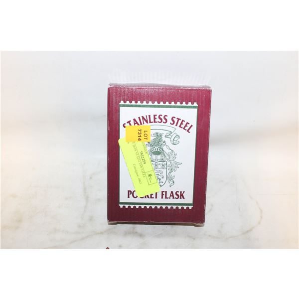 NEW IN BOX STAINLESS STEEL FLASK