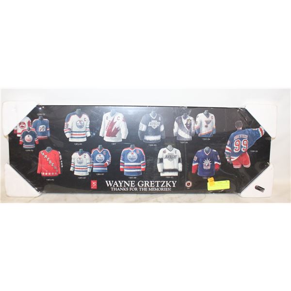 10X30 GRETZKY "THANKS FOR THE MEMORIES" WALL PLA