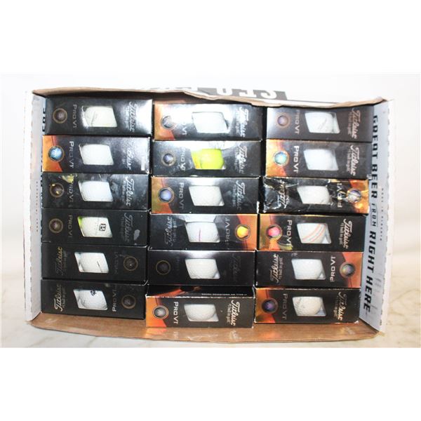 FLAT TITLEIST PRO V1 RECLAIMED GOLF BALLS