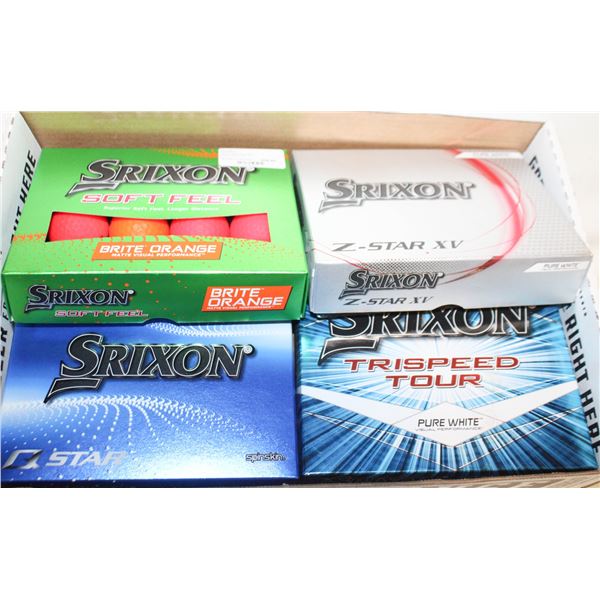 4 DZ ASST SRIXON RECLAIMED GOLF BALLS
