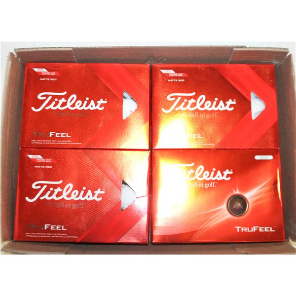 FLAT TITLEIST TRUFEEL RECLAIMED GOLF BALLS