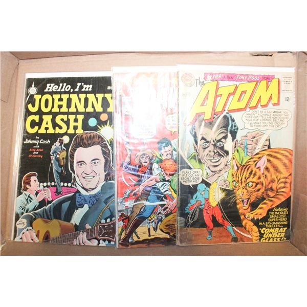 3 COMICS THE ATOM #21, BRAVADOS #1 & HELLO, I'M