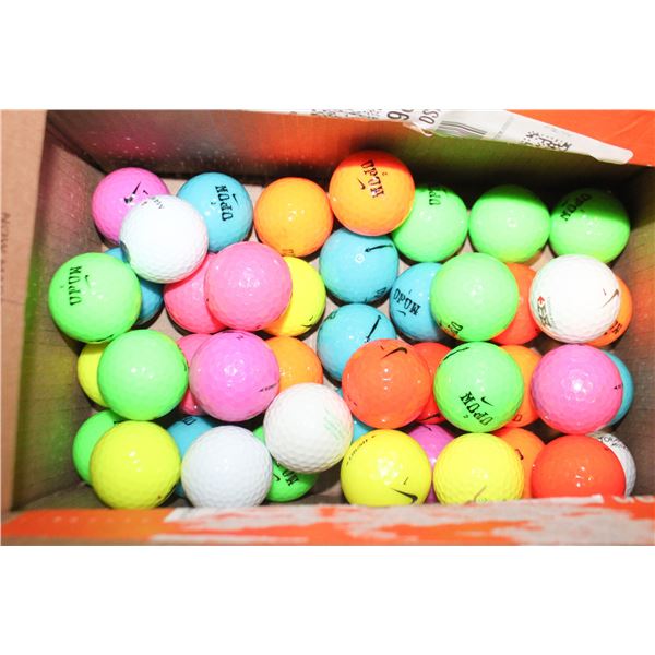 50 NIKE ASST COLORED GOLF BALLS MOJO