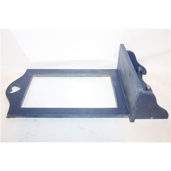 BLUE HEART THEME WALL MIRROR/SHELF UNIT