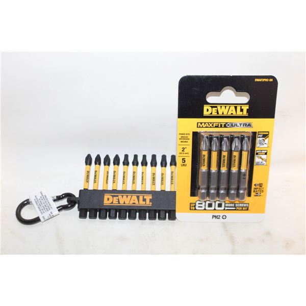 2 PACK OF DEWALT SCREWDRIVER BITS