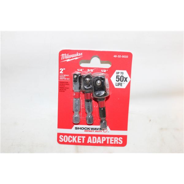 MILWAUKEE 2 INCH 3 PACK IMPACT SOCKET