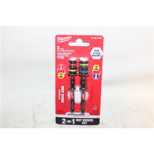 2 PACKS OF MILWAUKEE IMPACT NUT DRIVER
