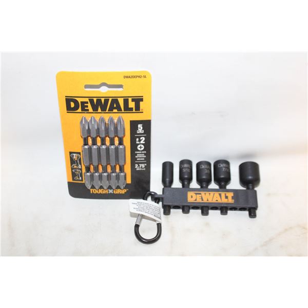 2 PACKS OF DEWALT IMPACT NUT DRIVER &