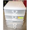 Image 1 : 2 X GRACIOIUS LIVING 2 DRAWER STORAGE BINS