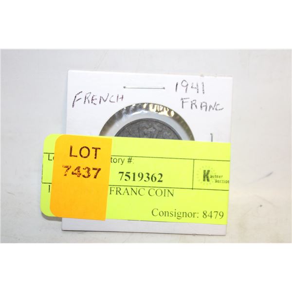 1941 VINGT FRANC COIN