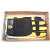 Image 1 : 2 PAIR GOAT SKIN SPANDEX MECHANICS GLOVES XL