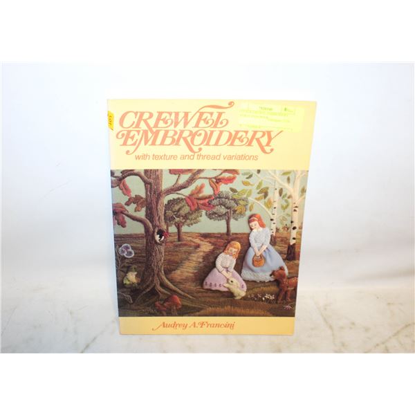 VINTAGE CREWEL EMBROIDERY INSTRUCTION BOOK