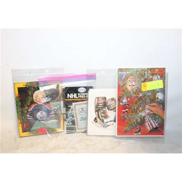 VINTAGE OILERS SEASON XMAS CARD SOLD WITH