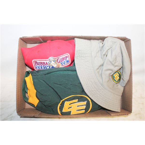 EDMONTON ESKIMOS SUN HAT/HAND WARMER/