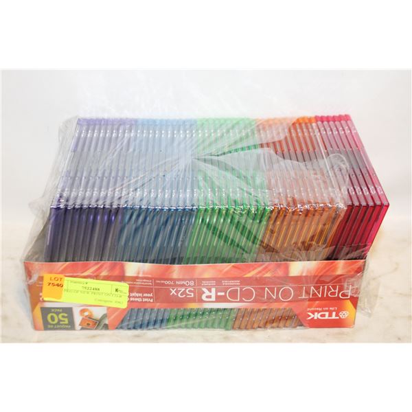 TDK PKG OF NEW PRINT ON CD-R