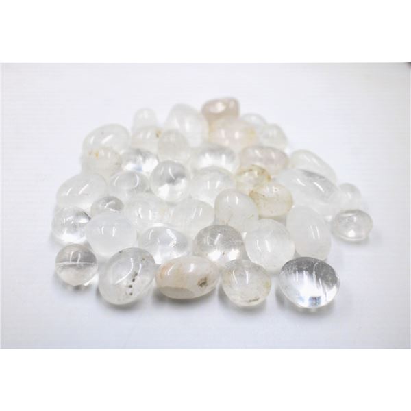 #165-NATURAL CLEAR QUARTZ  TUMBLE 750CT