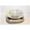 Image 1 : CEASAR SALAD BOWL W/OTHER PYREX BAKING DISHES ETC