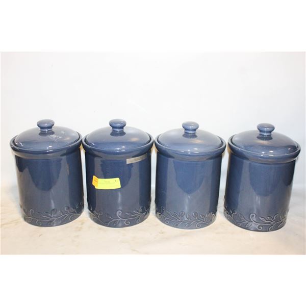 4 PC KITCHEN CANISTER SET