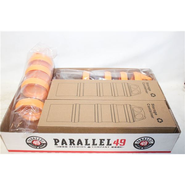 LOT OF 4 STACKABLE FOOD STORAGE CONTAINERS,