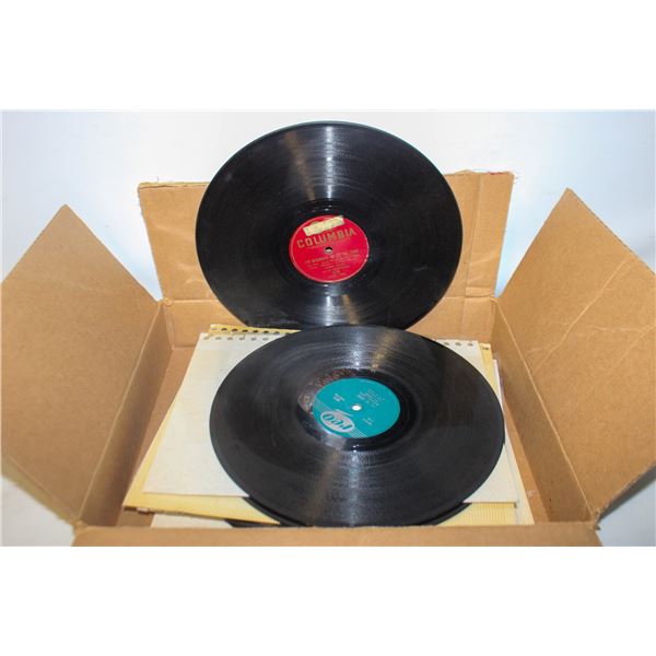 COLLECTION OF VINTAGE 10"SHELAC RECORDS