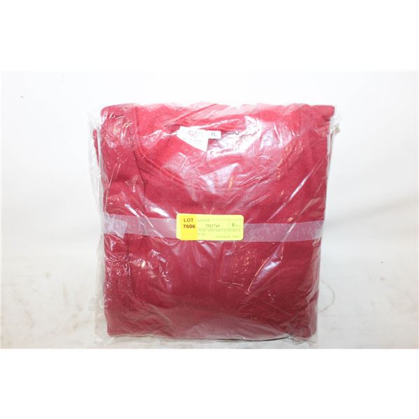 NEW 2PK KNIT RED SWEATSHIRTS, MENS SIZE XL