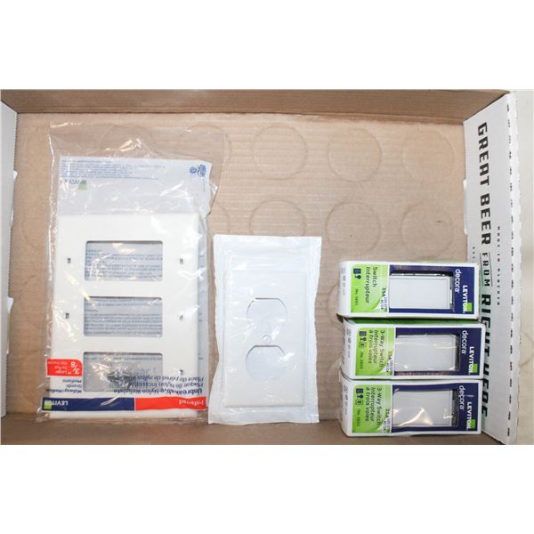2 X 3-WAY DECORA SWITCHES PLUS REG SWITCH