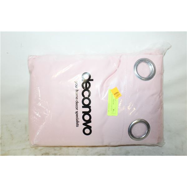 NEW 2PK BLACKOUT CURTAINS, PINK