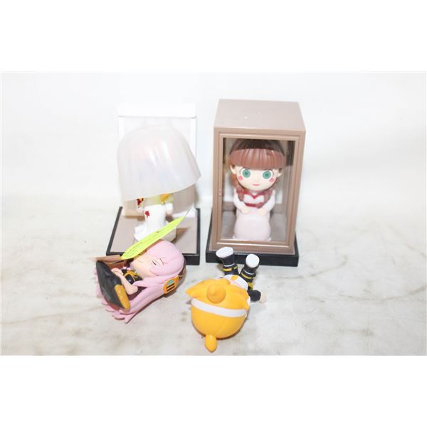 2 ANNABELLE MINI FIGS WITH ANIME FIGURES