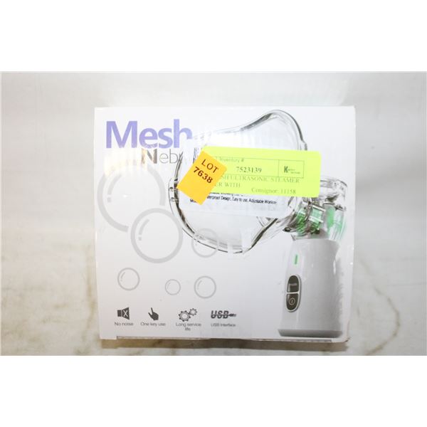 NEW MESH ULTRASONIC STEAMER INHALER WITH