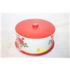 Image 1 : VINTAGE DECOWARE CAKE TIN FLORAL