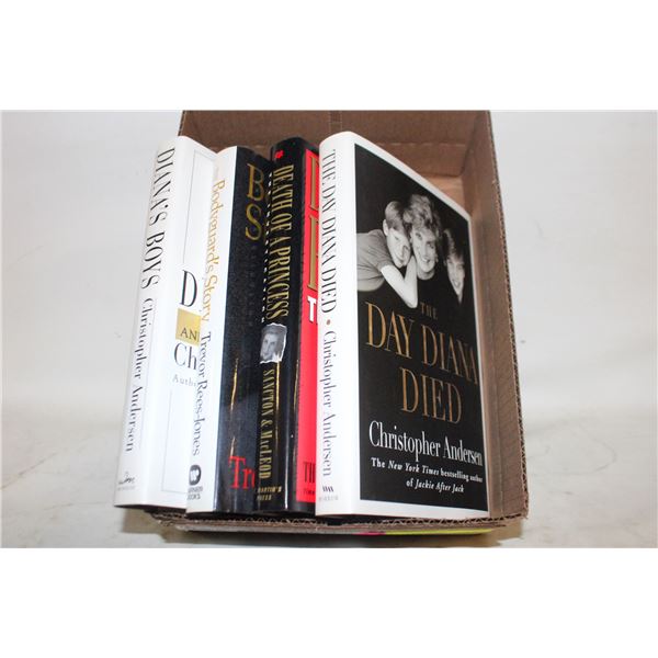PRINCESS DIANA HARD COVER BOOKS - SET OF 4