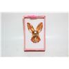 Image 1 : NEW MATTE GOLD-TONE LARGE BUNNY HEAD