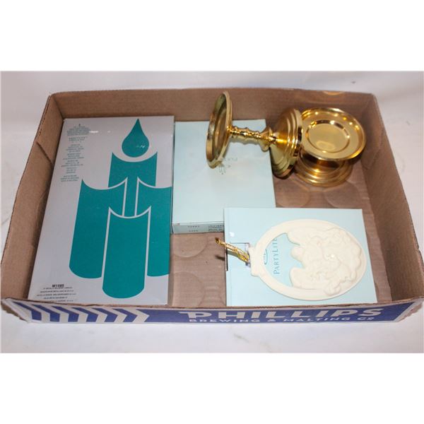PARTYLITE CANDLES/CANDLE HOLDERS ASSORTED