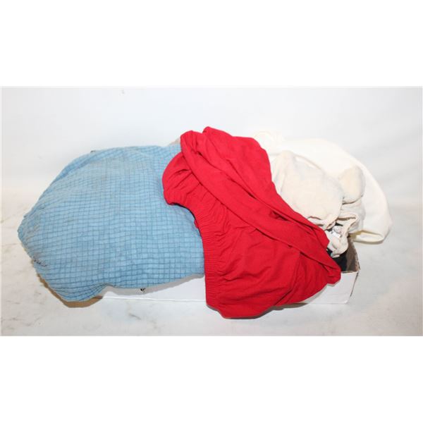 FLAT OF ASSORTED CHAIR COVERS